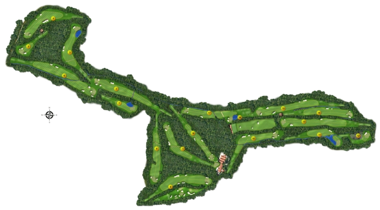 Course-Map GC Pfalz · 18 Loch Übersicht