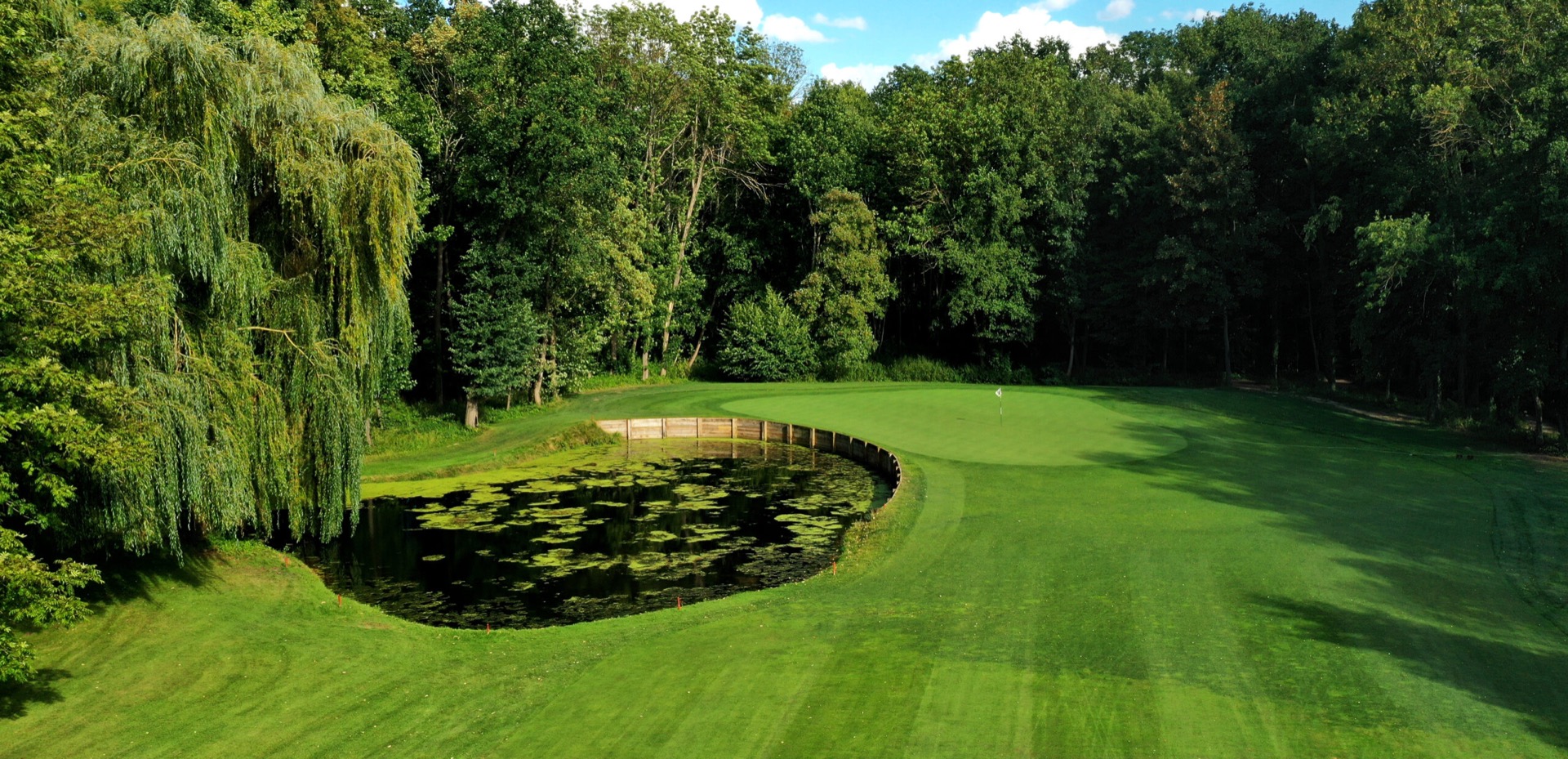 Golfplatz aus der Luft